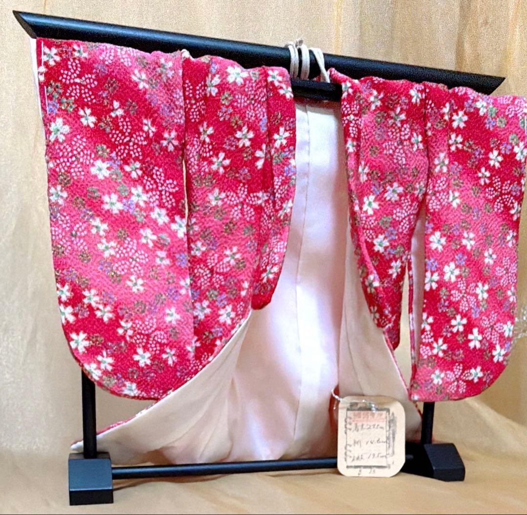 ちりめん花柄ミニ和装