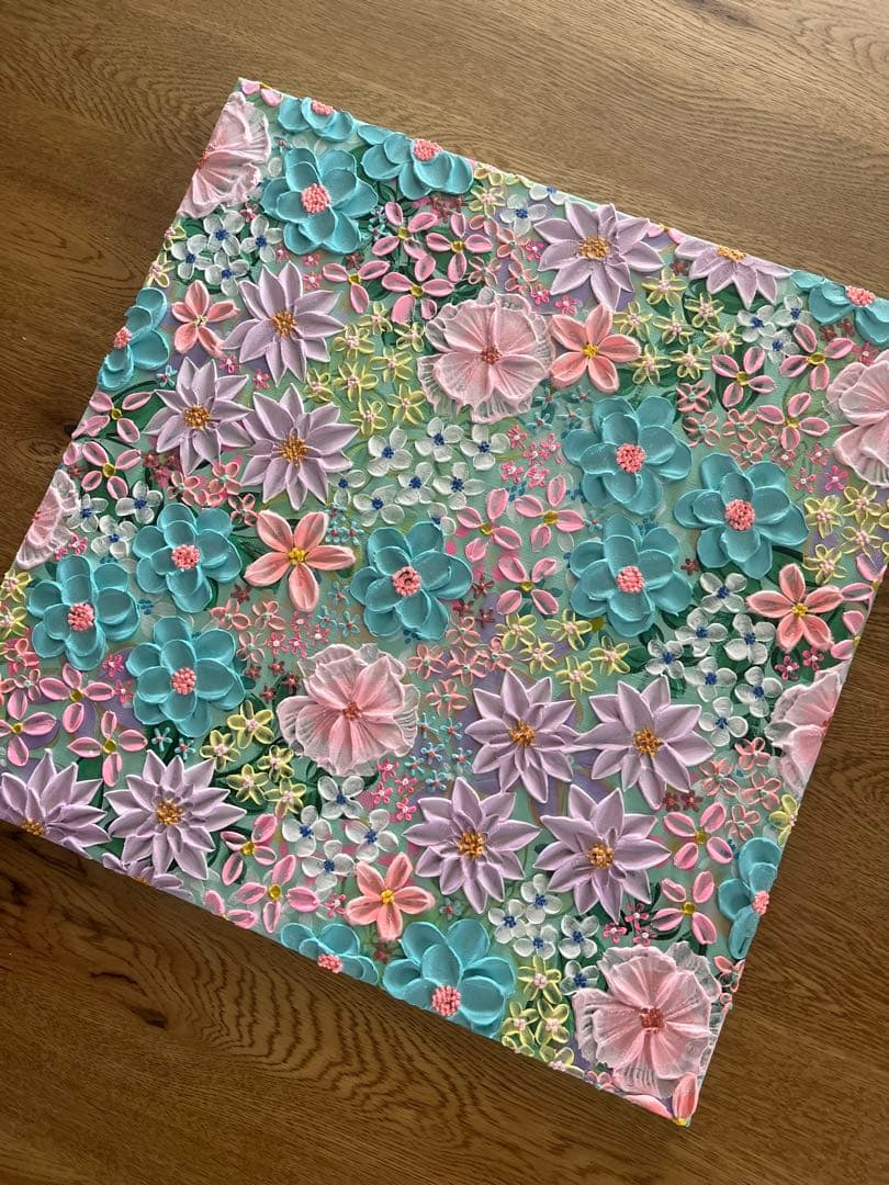 立体花　アート フラワーアート ガーデン ボタニカルアート 花 花の絵 花柄