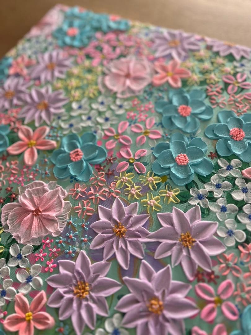 立体花　アート フラワーアート ガーデン ボタニカルアート 花 花の絵 花柄