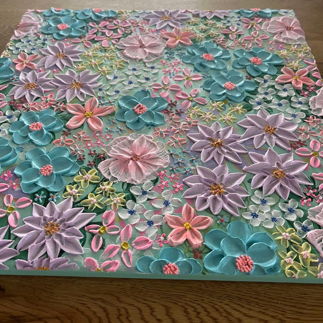 立体花　アート フラワーアート ガーデン ボタニカルアート 花 花の絵 花柄