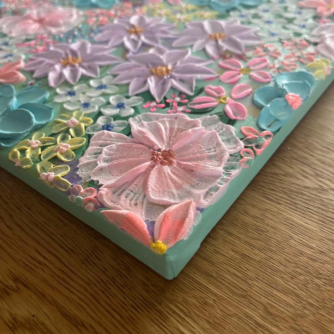 立体花　アート フラワーアート ガーデン ボタニカルアート 花 花の絵 花柄