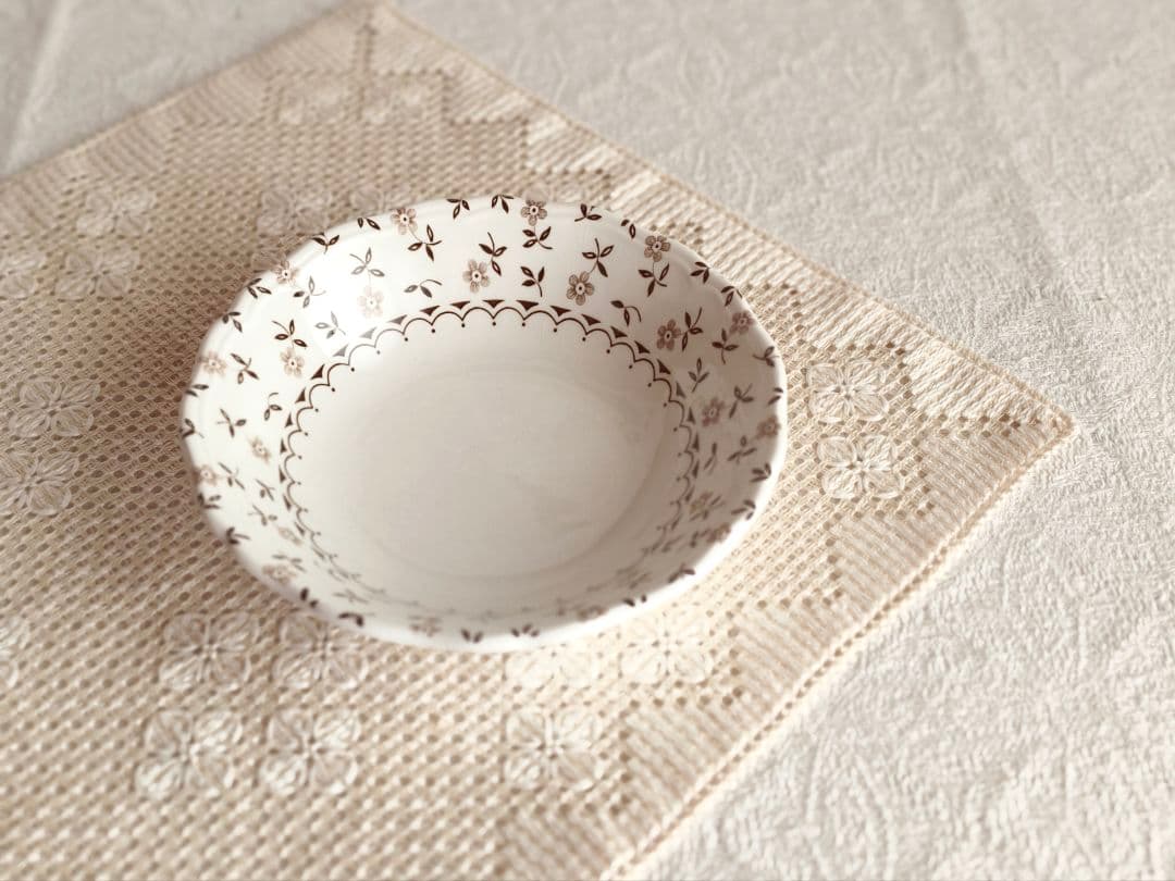 * vintage plate ❀ 優しい 小花柄の 深皿 b