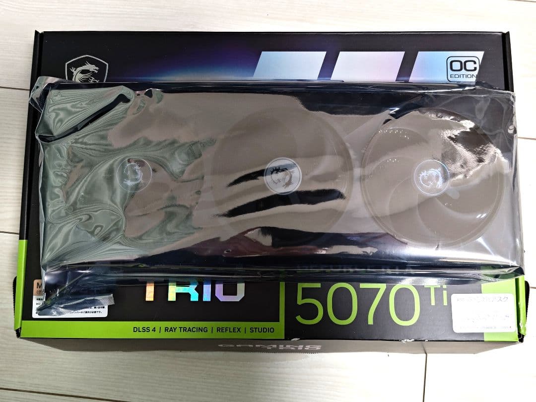 グラフィックボード・グラボ・ビデオカード MSI GeForce RTX5070Ti 16G GAMING TRIO OC