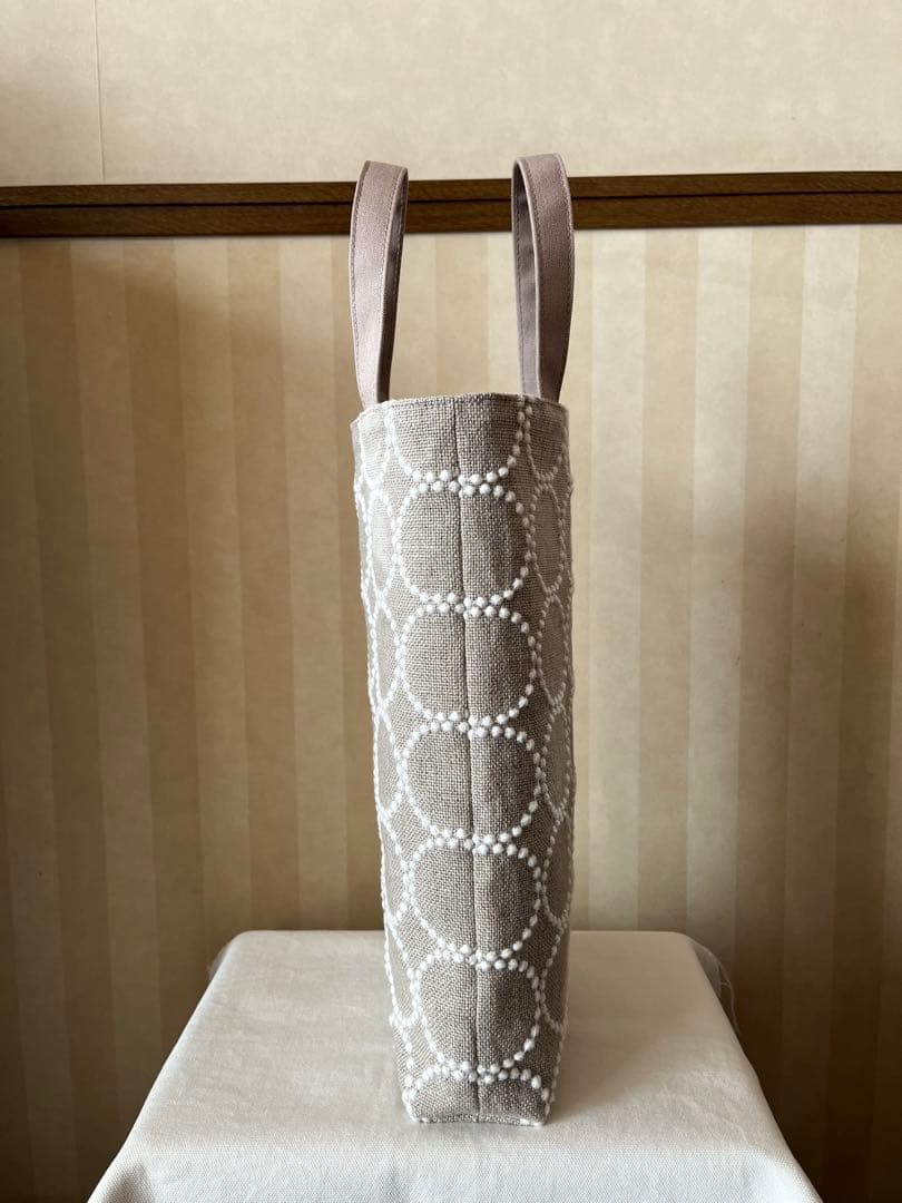 ハンドメイド　縦長トートバッグ　ミナペルホネン タンバリン