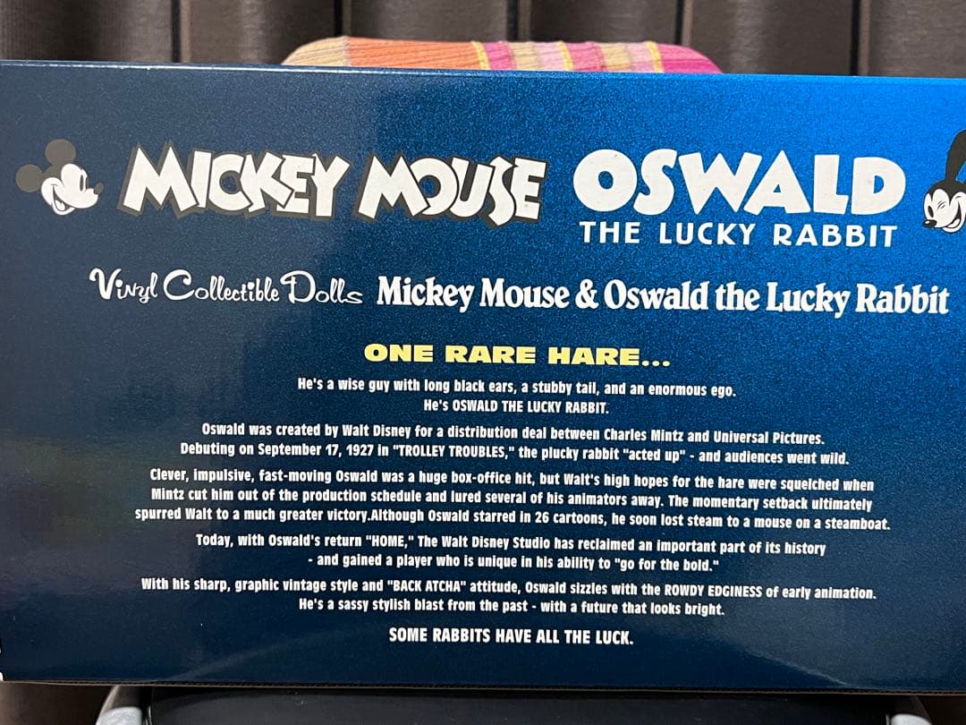 MickeyMouse&Oswald メディコムトイ　特大フィギュア