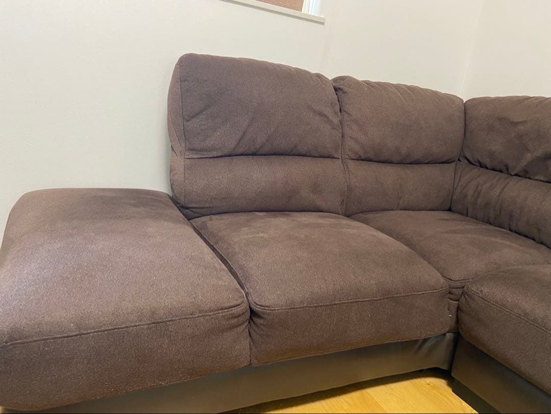 最終値下げ‼️売れなければ業者に出します‼️ニトリ コーナーソファ ブラウン