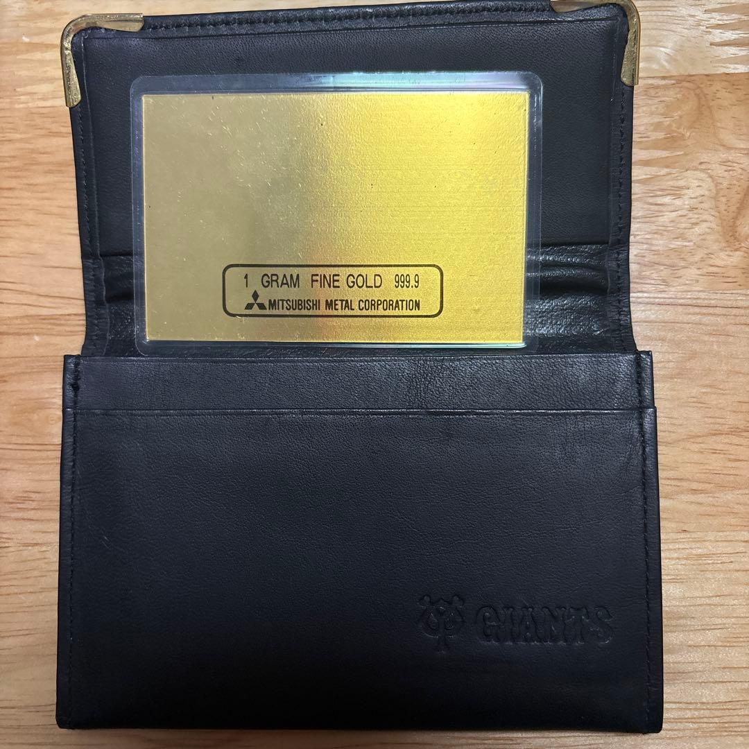 三菱マテリアル 純金カード 1g 読売ジャイアンツ 東京ドーム ケース付き