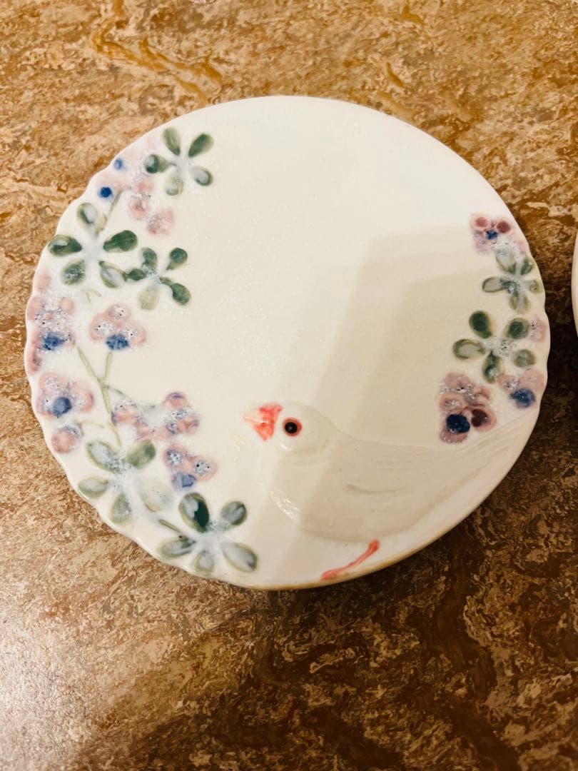 うつわやみたす　小鳥の豆皿　2枚セット