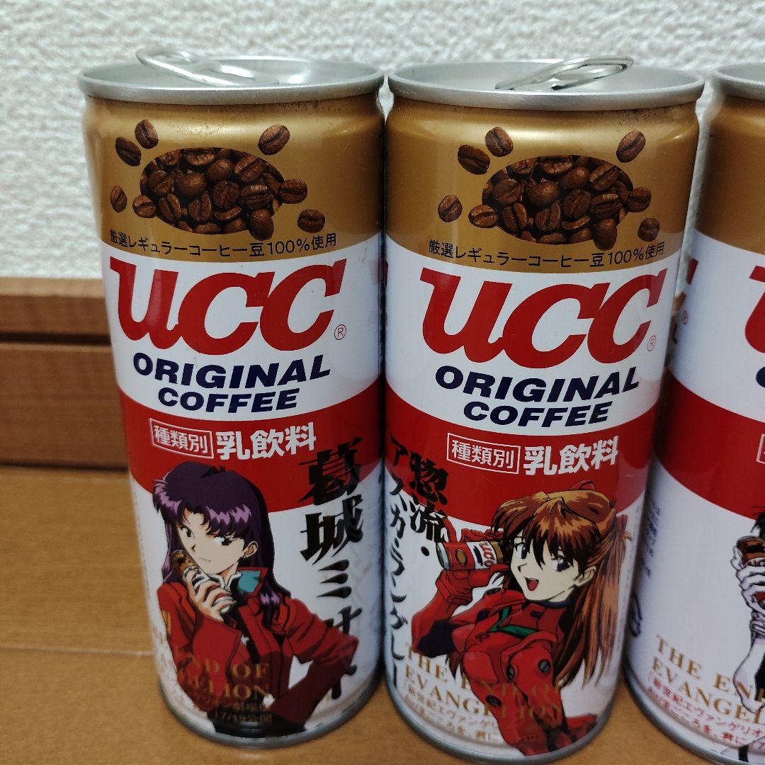【エヴァ缶 初期】UCC エヴァンゲリオン コラボ缶 全6缶セット