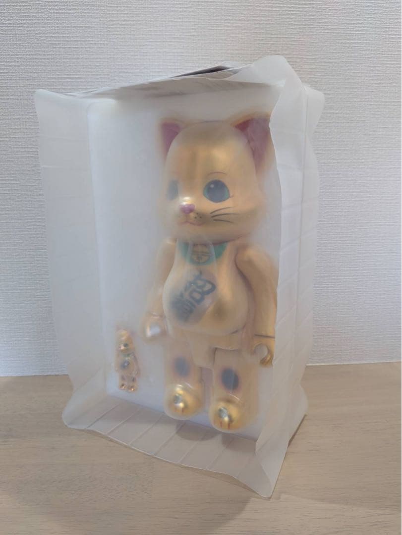 【レア品・未使用品】招き猫ニャーブリック　100% & 400% 招福