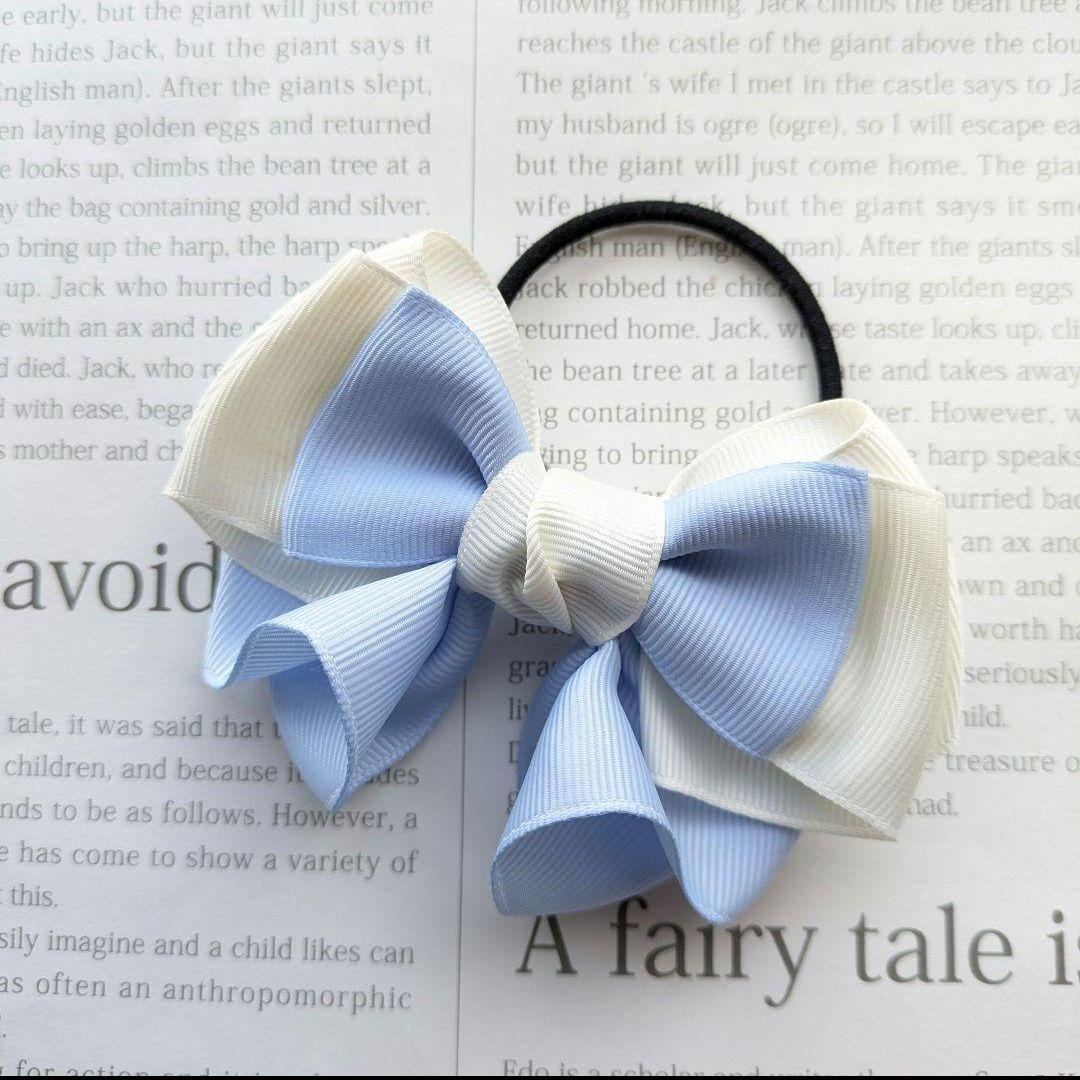 リボン　ヘアゴム♡riana ribbon♡上品　ふんわり　可愛い♡ハンドメイド