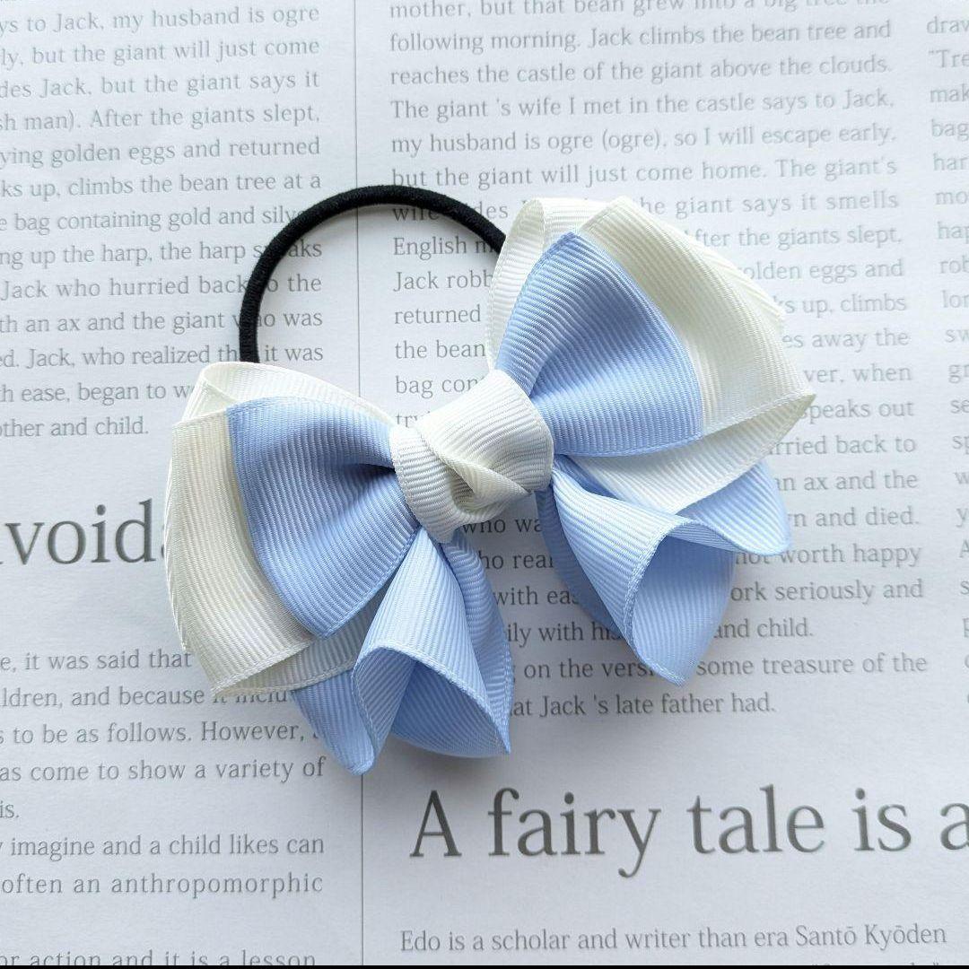リボン　ヘアゴム♡riana ribbon♡上品　ふんわり　可愛い♡ハンドメイド