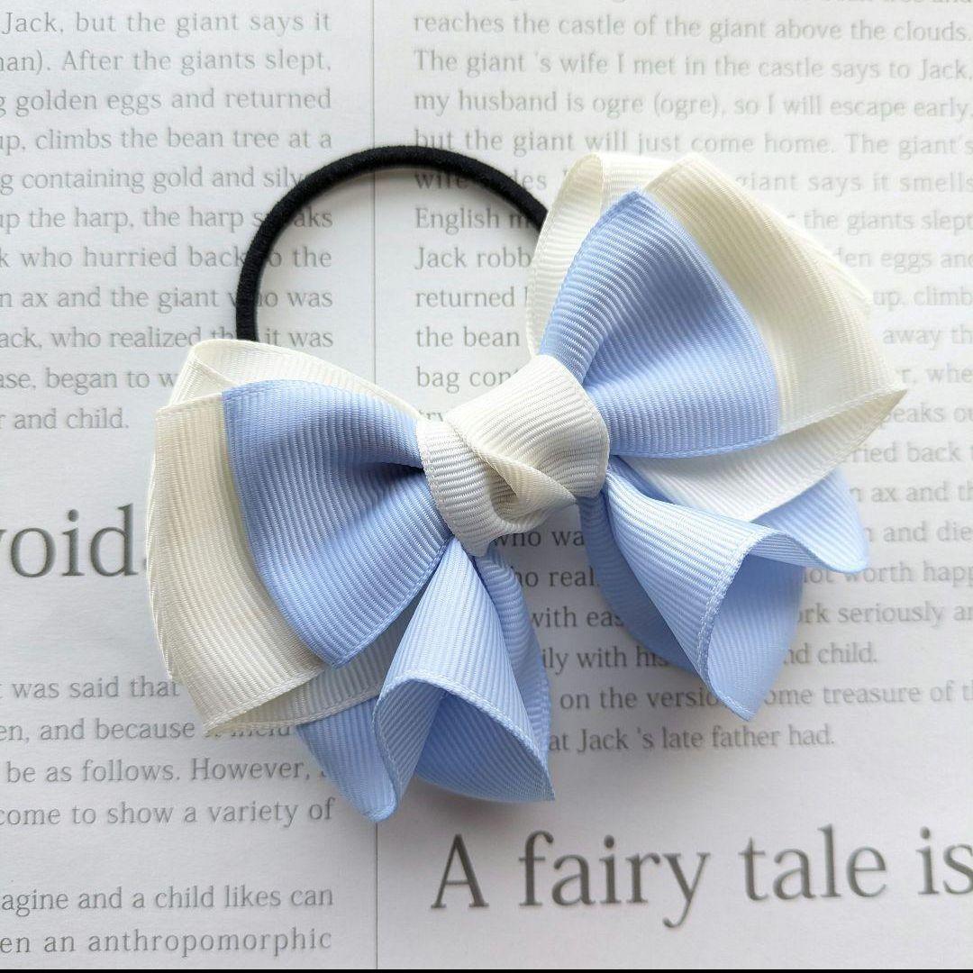 リボン　ヘアゴム♡riana ribbon♡上品　ふんわり　可愛い♡ハンドメイド