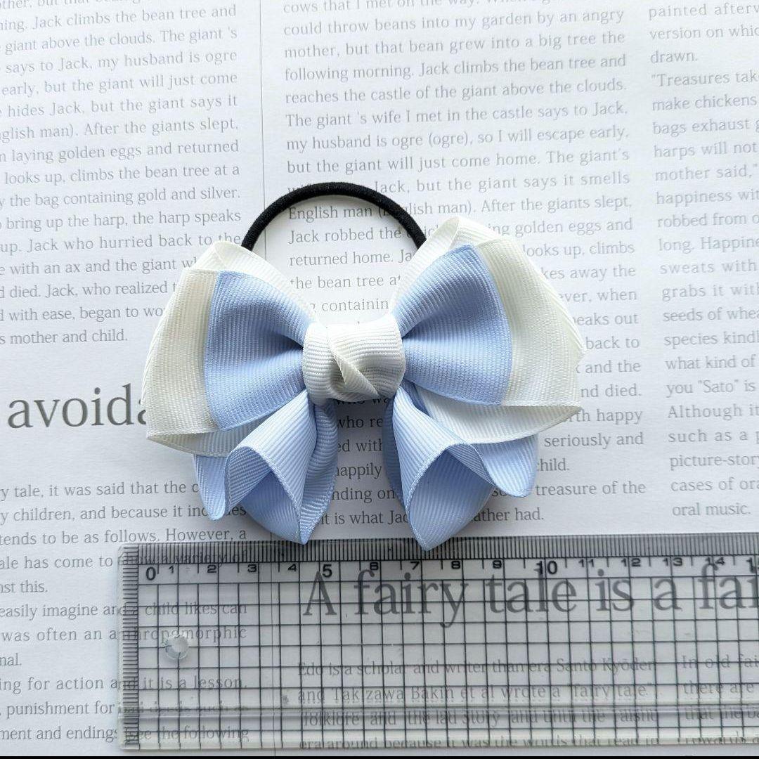 リボン　ヘアゴム♡riana ribbon♡上品　ふんわり　可愛い♡ハンドメイド