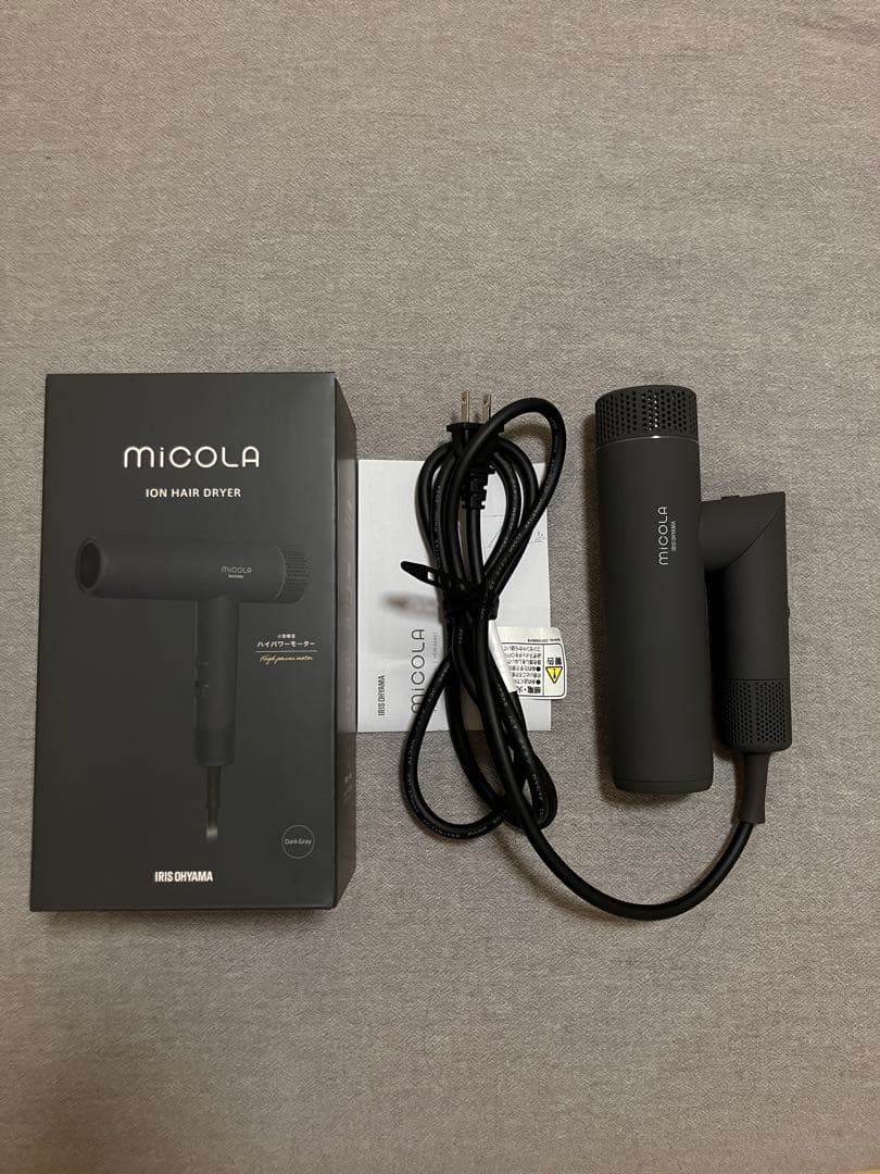 miCOLA ION HAIR DRYER ブラック