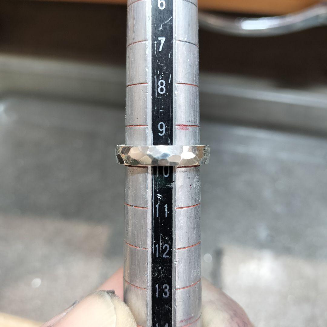 シルバー　槌目　ハンドメイドリング