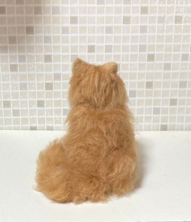 茶トラ 長毛 羊毛フェルト ハンドメイド サンプルページ