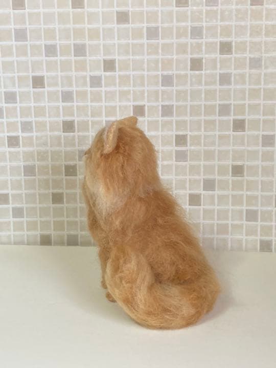 茶トラ 長毛 羊毛フェルト ハンドメイド サンプルページ