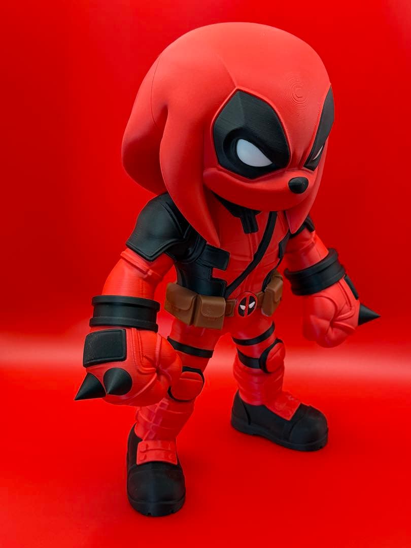 デッドプール 特大フィギュア 30cm マルチカラー3Dプリント 重厚感 高精度