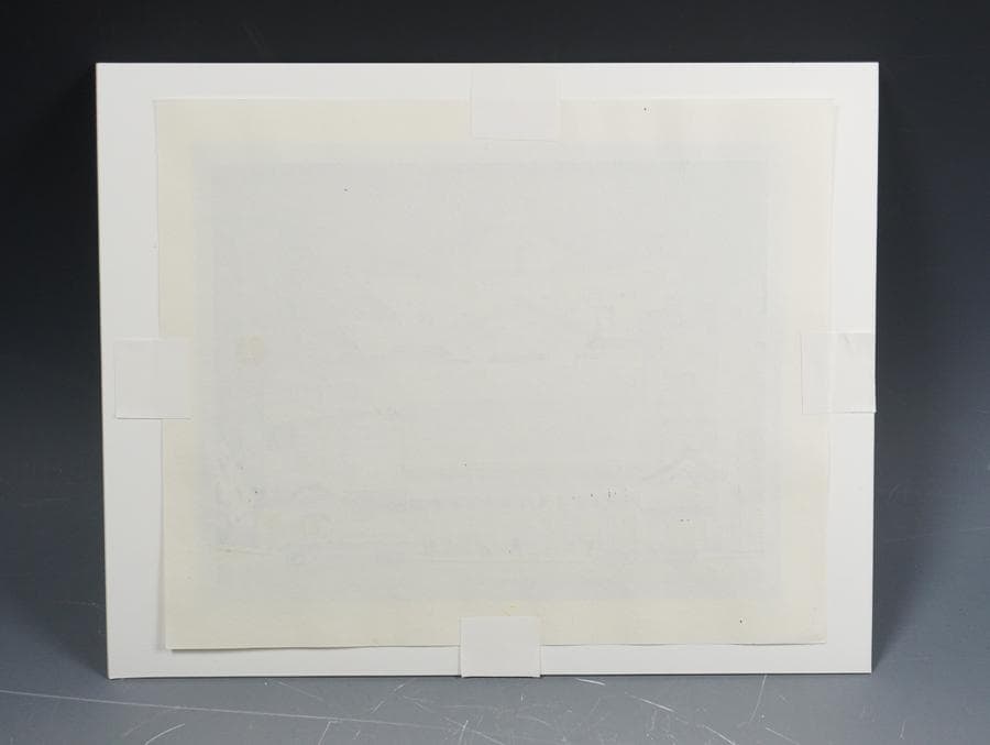 版画家 徳力富吉郎 木版画「南座顔見世」額入り 額装