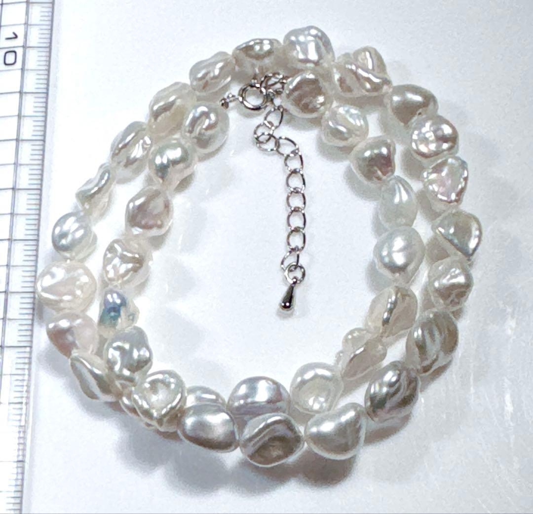 淡水パールネックレスバロック淡水パールネックレスNO25-2273