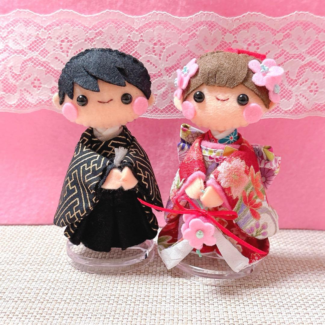 フェルトリース・フェルト飾り・フレーム飾り・ハンドメイド