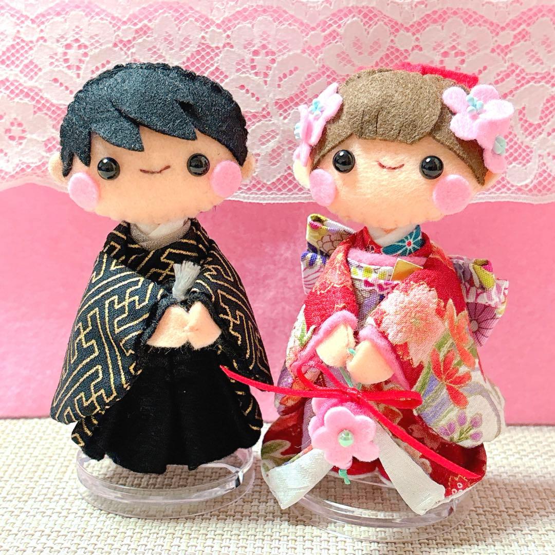 フェルトリース・フェルト飾り・フレーム飾り・ハンドメイド