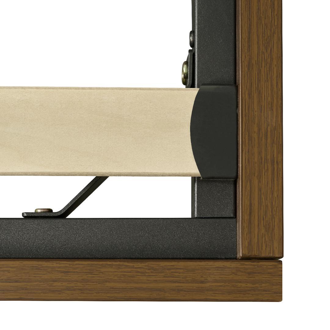 【新品】シングル ウォールナット 収納&USB付き 和風 すのこ 大人/子供用