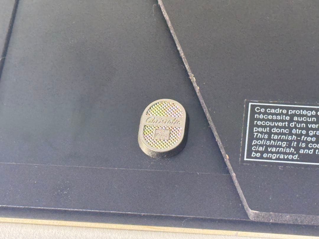 CHRISTOFLE 写真立て　フォトフレーム　ゴールド　メッキ