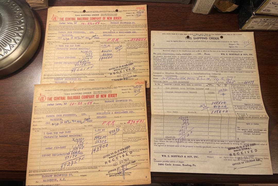 海外鉄道書類　30枚　ヴィンテージ