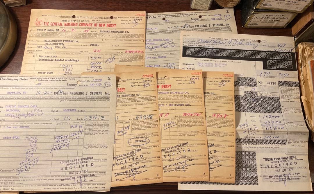 海外鉄道書類　30枚　ヴィンテージ