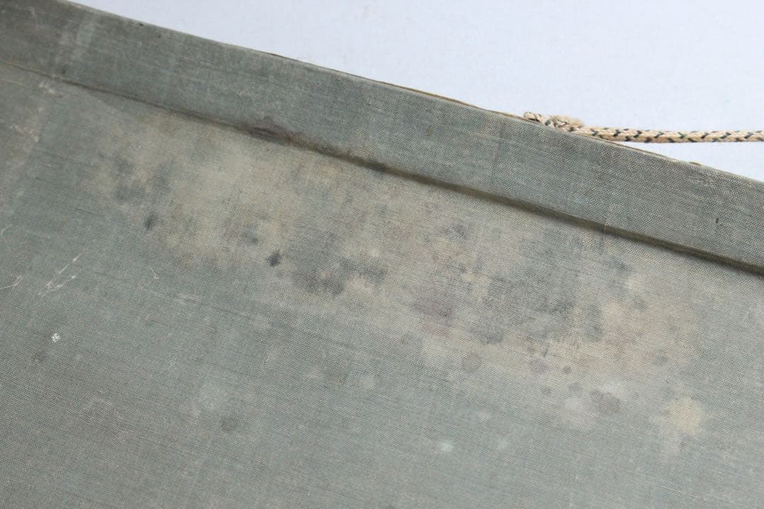 No5215 掛軸　在銘　雅邦　山水、飛鶴図　着色絹本　日本画　古美術　送料無料