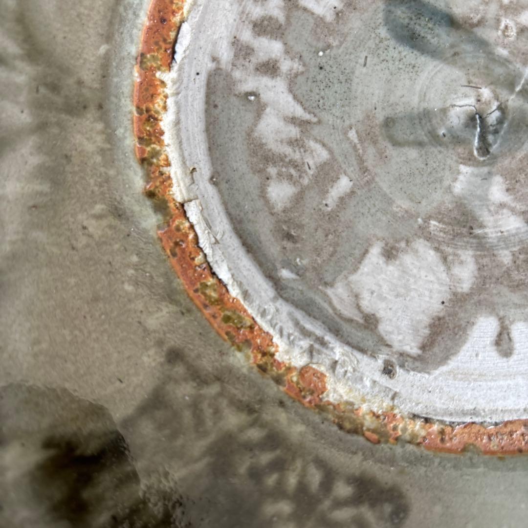 中国　印判染め付け　九寸皿　福 タイ　骨董　装飾　平皿