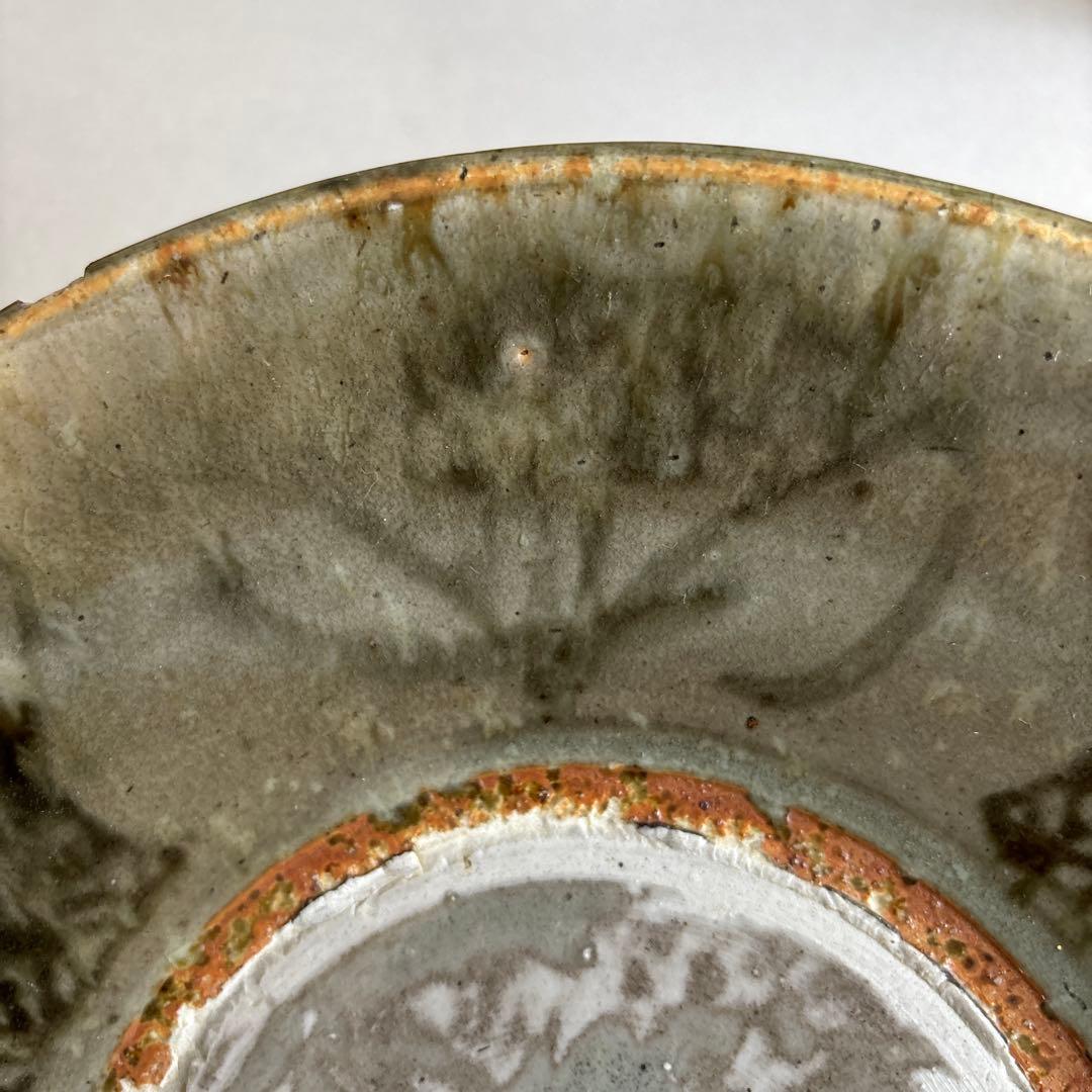 中国　印判染め付け　九寸皿　福 タイ　骨董　装飾　平皿