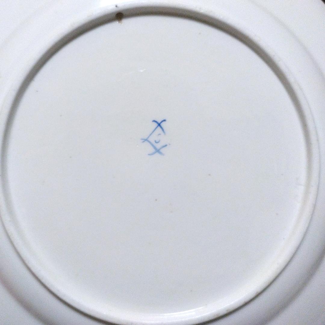 【確認用】セーブル Sevres 1773年 ブルーライン金彩花絵