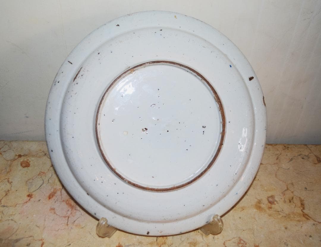 18世紀（1750年–1780年頃）デルフト チャージャー（壁掛皿）