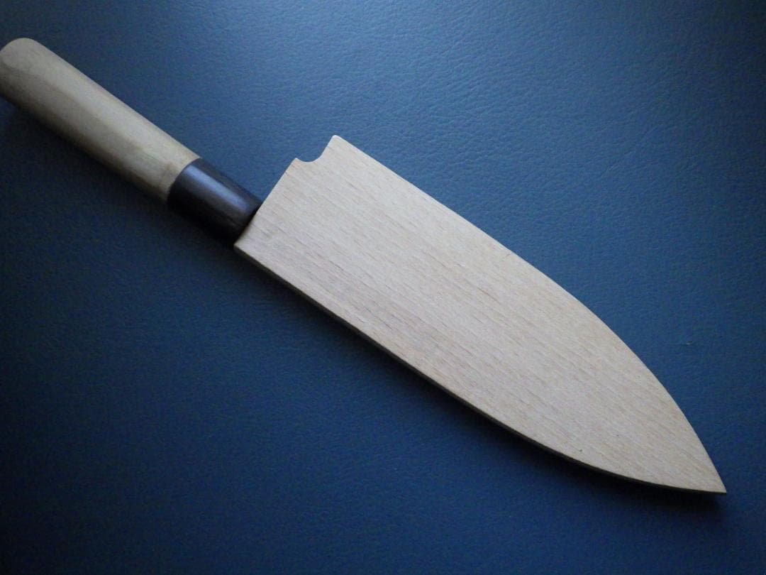 INOX本焼/貞宗/出刃包丁/水牛天然木柄★オリジナル鞘付属★刃付け済み★