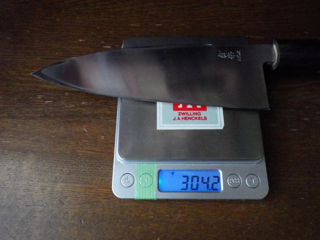 INOX本焼/貞宗/出刃包丁/水牛天然木柄★オリジナル鞘付属★刃付け済み★