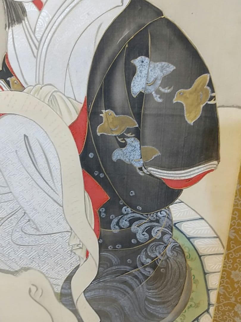 「江口の君」(普賢菩薩) 掛け軸 大幅