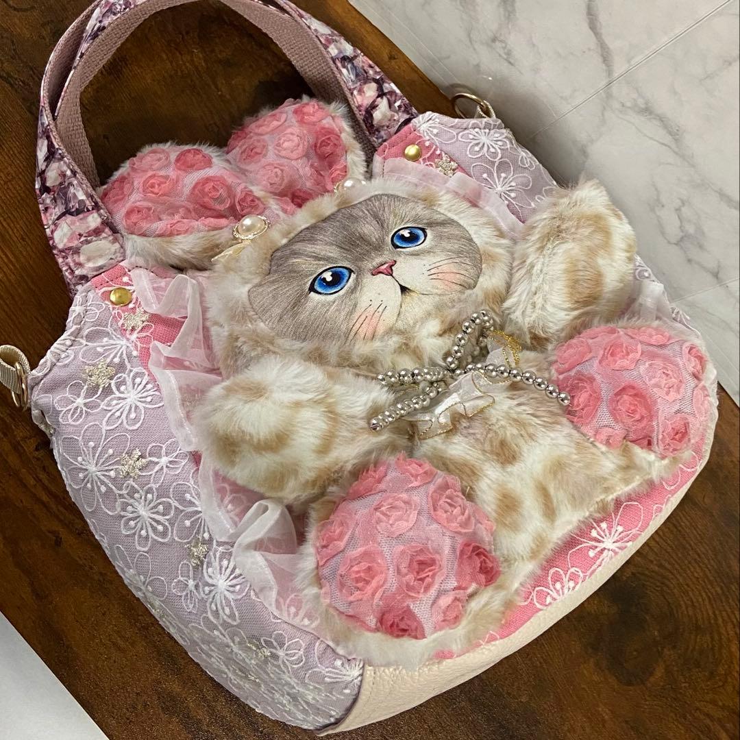 コヤンイサムチョン【ころりんバッグ】刺繍レース♡春バッグ♡ハンドメイド