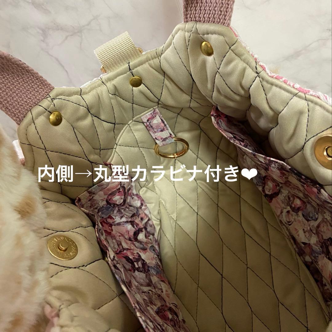 コヤンイサムチョン【ころりんバッグ】刺繍レース♡春バッグ♡ハンドメイド