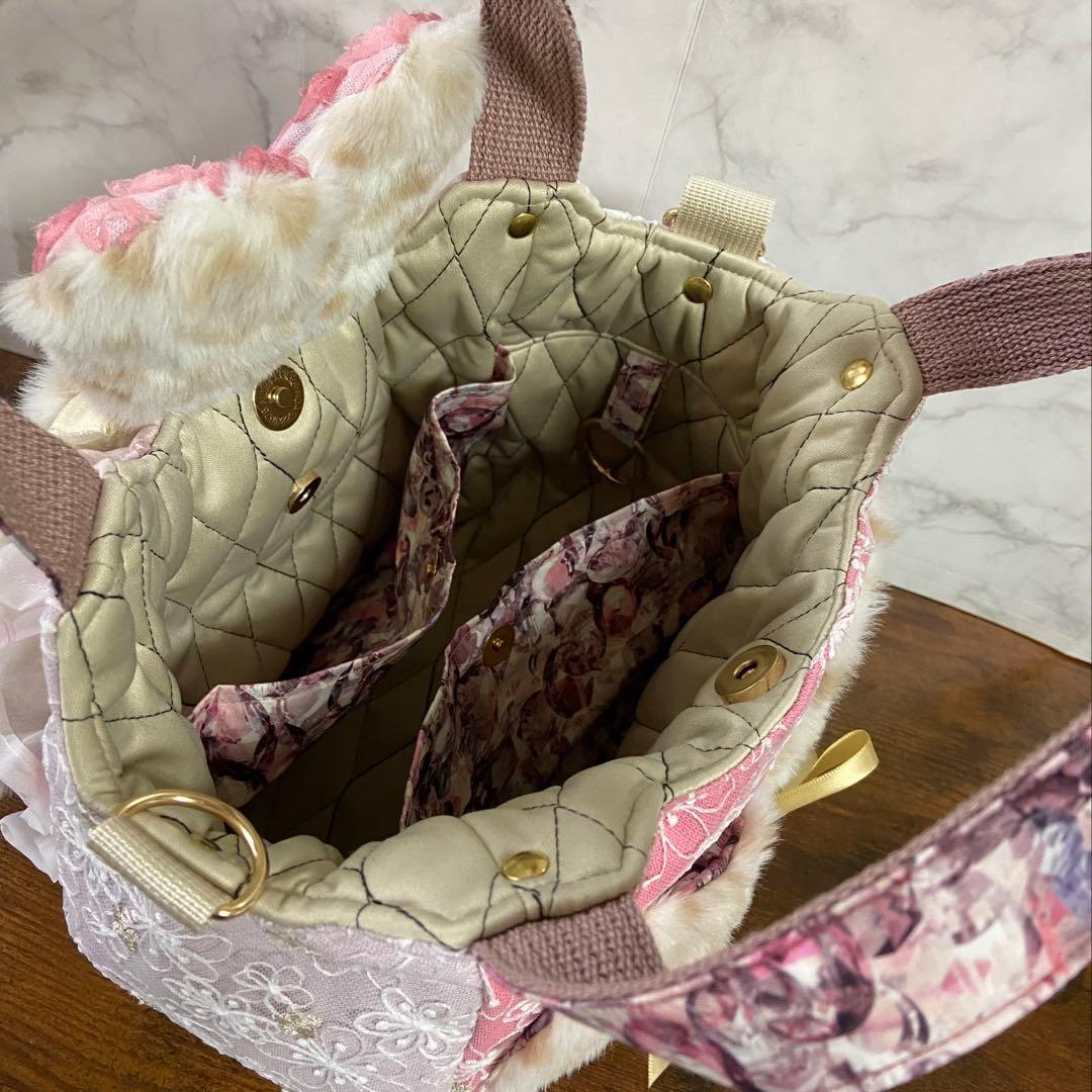 コヤンイサムチョン【ころりんバッグ】刺繍レース♡春バッグ♡ハンドメイド