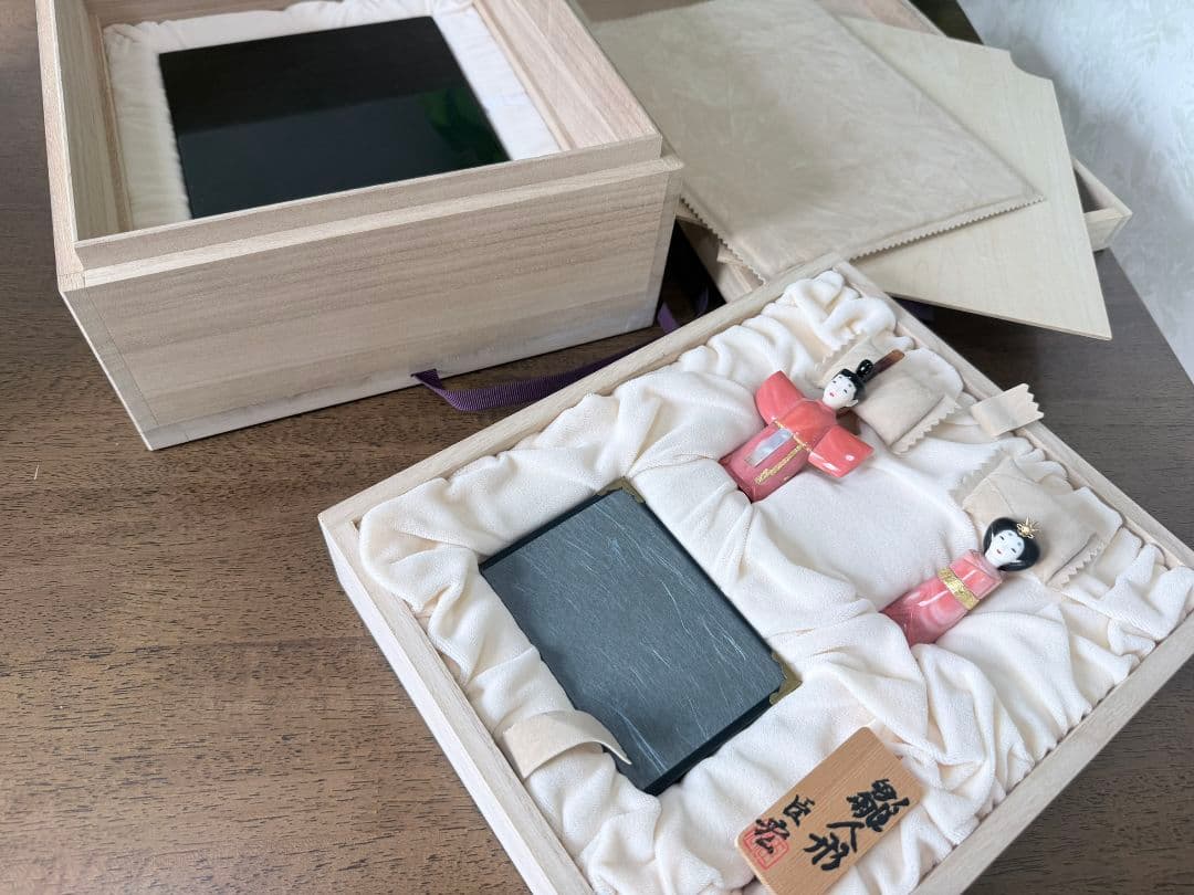 【希少】【珊瑚】【K18製】珊瑚雛人形