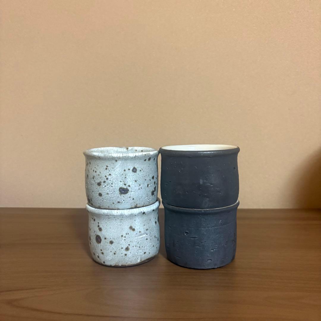 加藤祥孝さん　筒湯呑４点　フリーカップ