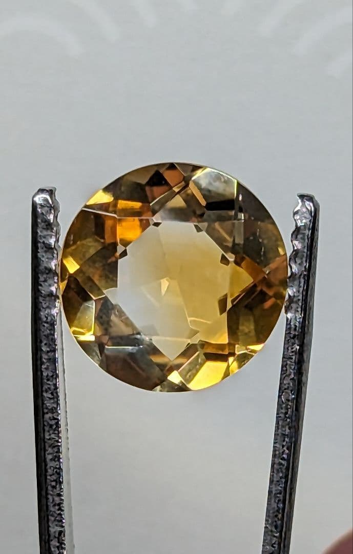 天然シトリン 3.00ct オーバルカット ルース