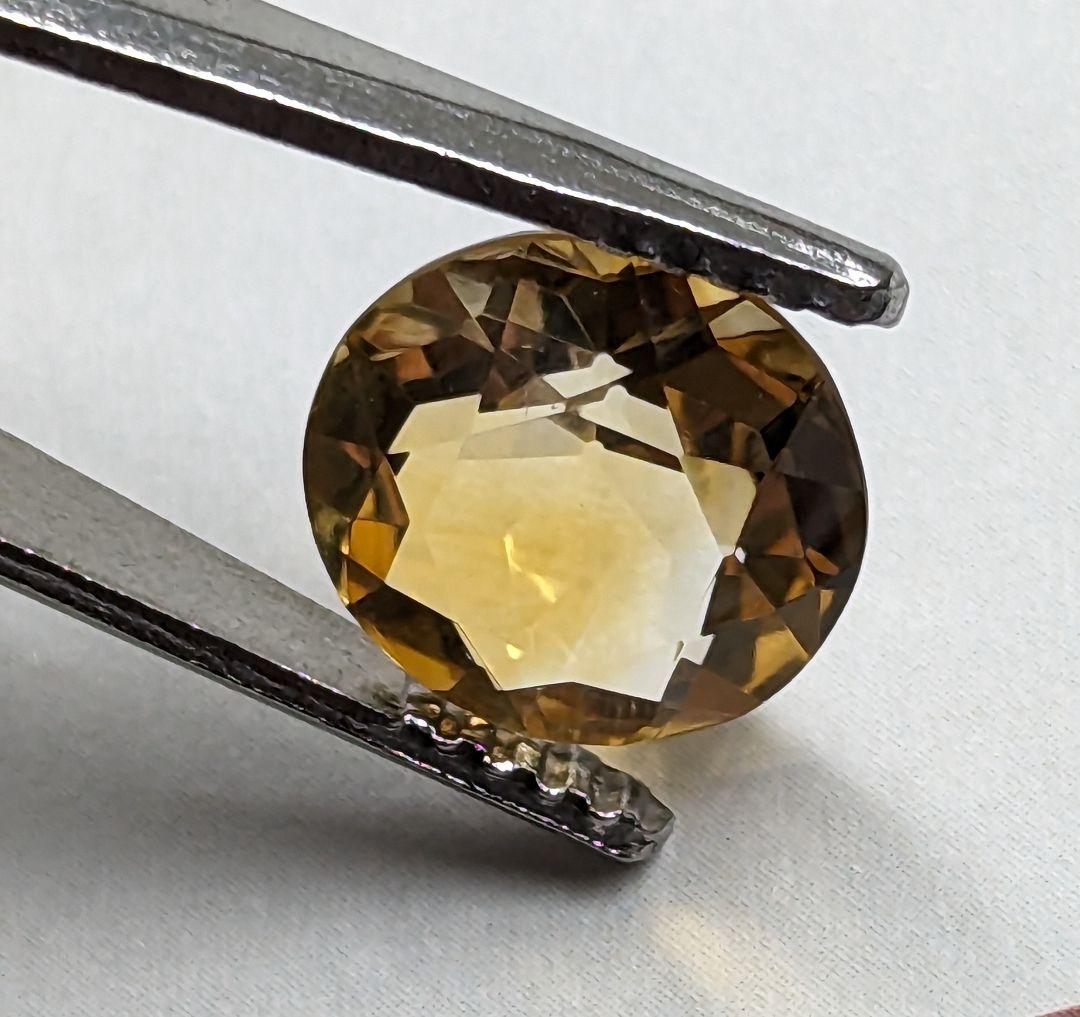 天然シトリン 3.00ct オーバルカット ルース