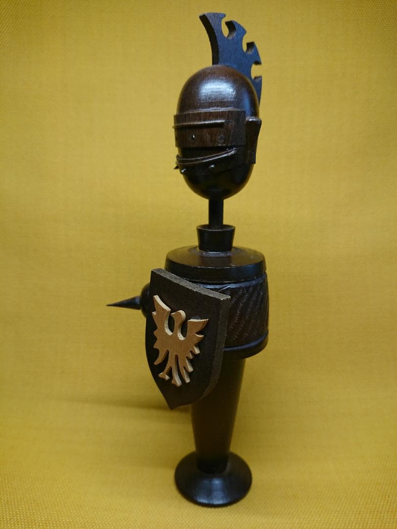 人形　戦士　木製　北欧　オブジェ　置物　インテリア　工芸品　美術品　A1211