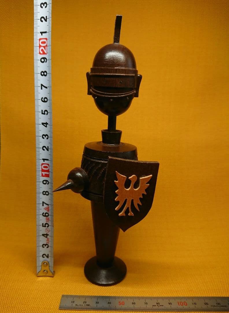 人形　戦士　木製　北欧　オブジェ　置物　インテリア　工芸品　美術品　A1211