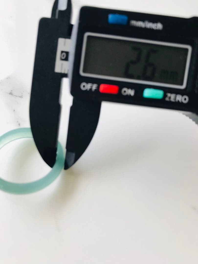 [R58-003］翡翠　くりぬき　リング　天然石　一点物　グアテマラ産　18号