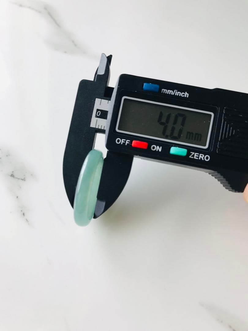 [R58-003］翡翠　くりぬき　リング　天然石　一点物　グアテマラ産　18号